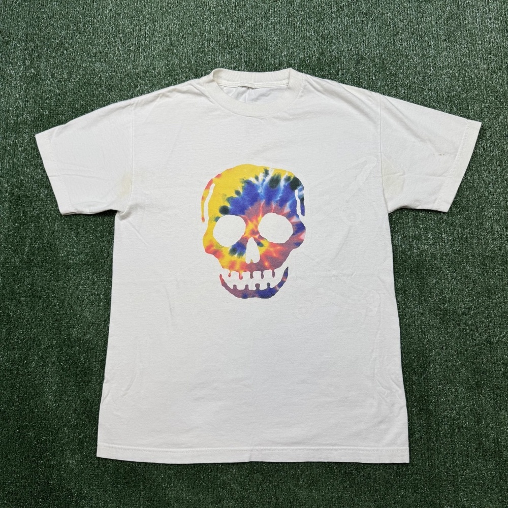 Fourstar Skateboarding Graphic T Shirt Men's Size M White Short Sleeve Skull Tee